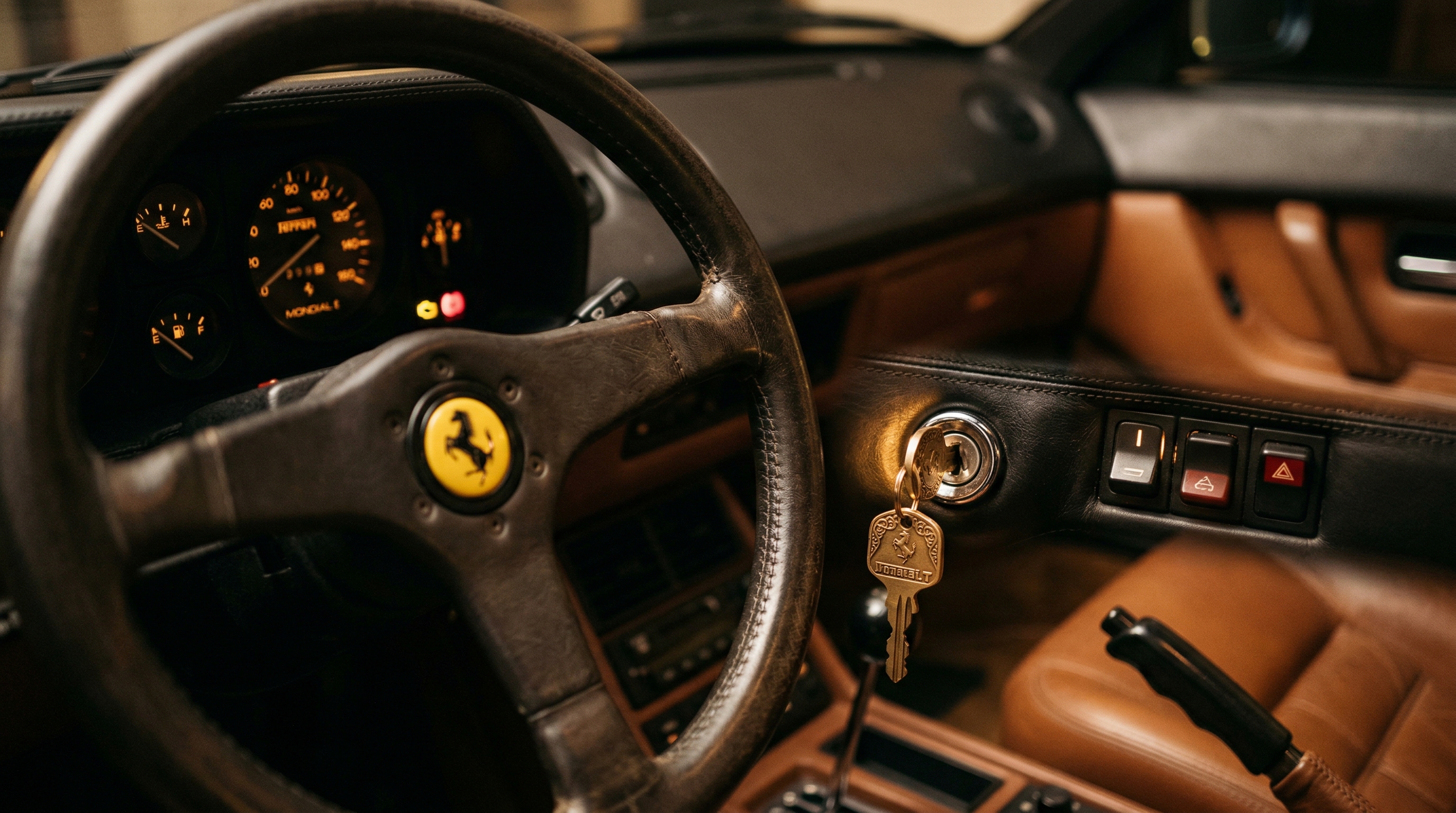 Classic car dashboard detail